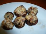 American Bacon and Bleu Cheese Stuffed Mushrooms Appetizer