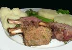 American Crusty Rack of Lamb With Parsley Appetizer