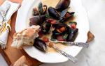 British Ovenroasted Mussels With Fresh Spinach Recipe Dinner