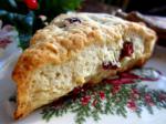 American Cranberry and White Chocolate Scones Breakfast