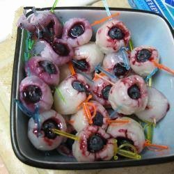 American Eyeballs for Halloween Dessert