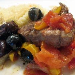 American Tajine of Lamb with Peppers Appetizer