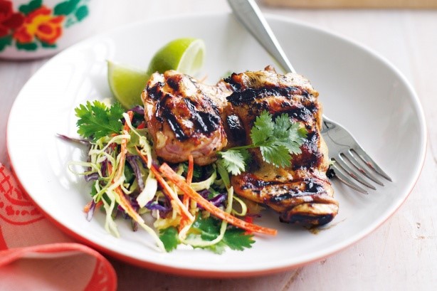 American Honeylemon Chicken With Pineapple Slaw Recipe Dessert