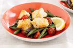 Barbecued Fish With Tomato And Bean Salad Recipe recipe