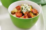 Penne With Roast Vegetables and Herbed Ricotta Recipe recipe