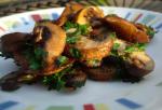 Portuguese Champinones Al Ajillo garlic Fried Mushrooms Appetizer