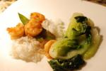 American Stirfried Ginger Shrimp With Snow Peas Dinner
