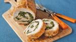 British Spinach and Herb Stuffed Pork Appetizer