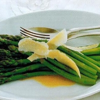 American Asparagus With Butter And Parmesan Appetizer