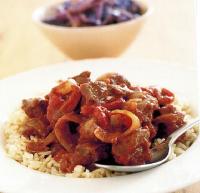 American Veal Goulash with Braised Red Cabbage Dinner