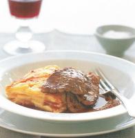 Veal Medallions with Poivrade Sauce and Potato Gratin recipe