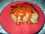 British Tangy  Moist Meatloaf With Special Sauce Appetizer