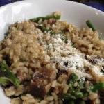 Italian Risotto with Asparagus and Mushrooms Appetizer