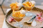British Mangoes In Ginger Syrup With Cardamom Yoghurt Sherbet Recipe Dessert