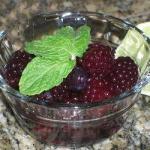 British Salad of Red Fruits with Mint and Lemon Green Dessert