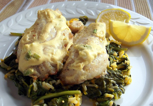 American Red Snapper with Mustard Sauce Dinner
