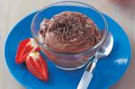 American Kahlua Chocolate Mousse With Strawberries Recipe Dessert