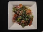 American Sweet and Sour Stirfry Shrimp With Broccoli and Red Bell Pepper Dinner