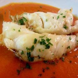 British Grilled Lobster with Tomato Soup Appetizer