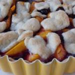 Peach and Blueberry Tart recipe