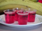 American Strawberry Banana Rum Jello Shots Dessert