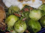 American Rachael Rays Brussels Sprouts with Bacon and Shallots Appetizer