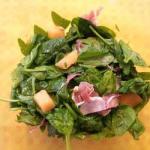 American Spinach Salad and Fresh Melon Appetizer