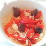 Australian Rice with Roasted Peppers and Olives Appetizer