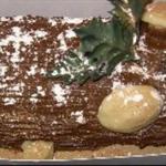 British Buche De Noel christmas Log Cake Dessert