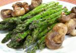 American Roasted Asparagus with Mushrooms Appetizer