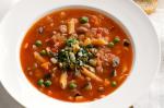 American Minestrone With Chunky Basil Pesto Recipe Appetizer