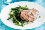 American Veal Steaks With Spring Vegetables Recipe Dinner