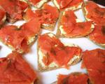 American Smoked Salmon and Wasabi Tea Sandwiches Appetizer