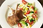 Australian Crumbed Lamb Cutlets With Pasta Salad Recipe Dinner