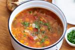 Australian Tuscan Vegetable And Bean Soup Recipe Appetizer
