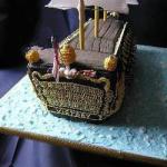 American Cake of Boat Dessert
