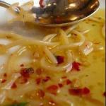 American Espaguettis with Olive Oil Garlic and Chili Peppers Appetizer