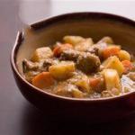 American Meat Stew in the Slow Cooking Pot Appetizer