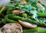 American Stir Fried Asparagus With Mushrooms Appetizer