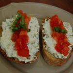British Goat Cheese with Herbs Spreads Appetizer