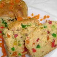 Pakistani Orange Flavored Candied Fruits Quick Bread Dinner
