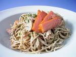 American Spaghetti with Smoked Salmon 1 Dinner