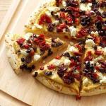 German Speedy Hummus Pizza Appetizer