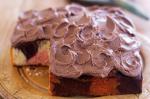 Australian Marble Cake With Chocolate Frosting Recipe Dessert