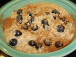 British Power Oatmeal With Blueberries and Flax Dessert
