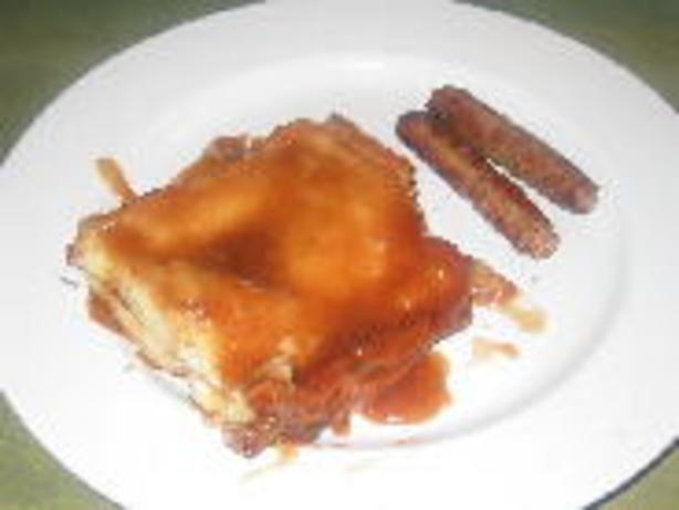 French Kittencals Overnight Layered Caramel French Toast Dessert