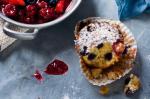 British Marzipan and Berry Muffins Recipe Dessert