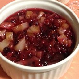 Australian Cranberry Coffee Pear Relish Dessert