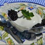 German Blackberries with Buttermilk Dessert