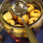 British Children Halloween Punch with Apple Shrink Heads Appetizer